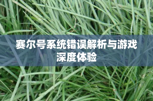 赛尔号系统错误解析与游戏深度体验图片