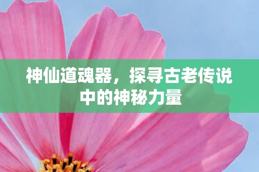 神仙道魂器，探寻古老传说中的神秘力量