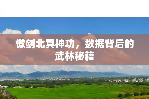 傲剑北冥神功，数据背后的武林秘籍