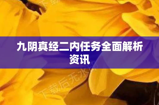 九阴真经二内任务全面解析资讯图片