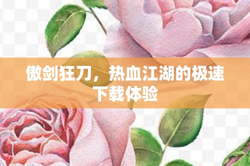 热血江湖的极速下载体验图片