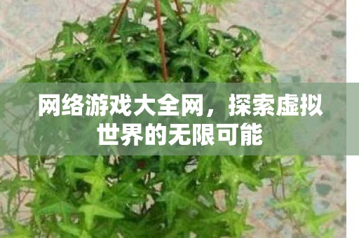 网络游戏大全网，探索虚拟世界的无限可能