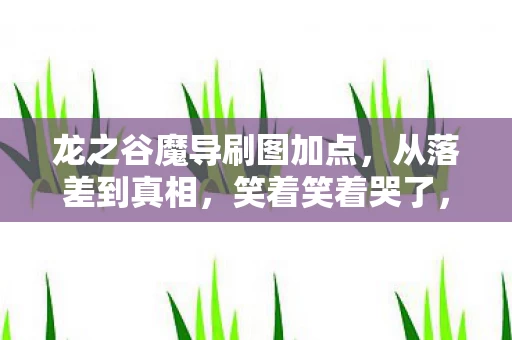 龙之谷魔导刷图加点,从落差到真相,笑着笑着哭了,魔导PK加点背后的退坑谎言 龙之谷魔导刷图加点,从落差到真相,笑着笑着哭了,魔导PK加点背后的退坑谎言