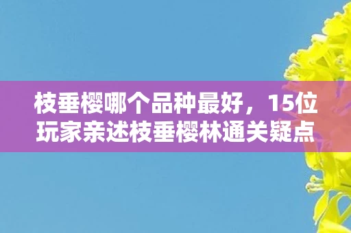 枝垂樱哪个品种最好,15位玩家亲述枝垂樱林通关疑点,真相竟让人绷不住! 枝垂樱哪个品种最好,15位玩家亲述枝垂樱林通关疑点,真相竟让人绷不住!
