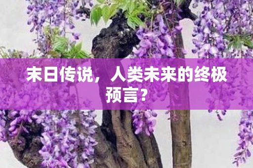 末日传说，人类未来的终极预言？