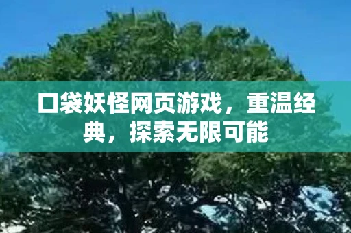 口袋妖怪网页游戏，重温经典，探索无限可能