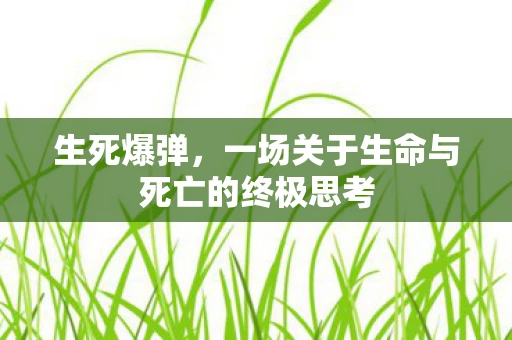 生死爆弹，一场关于生命与死亡的终极思考