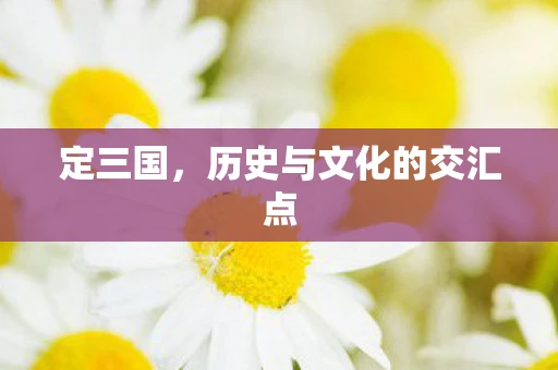 定三国，历史与文化的交汇点