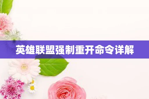 英雄联盟强制重开命令详解图片