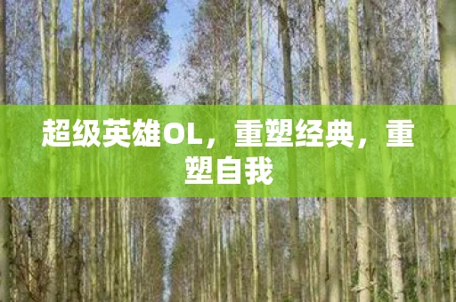 超级英雄OL，重塑经典，重塑自我