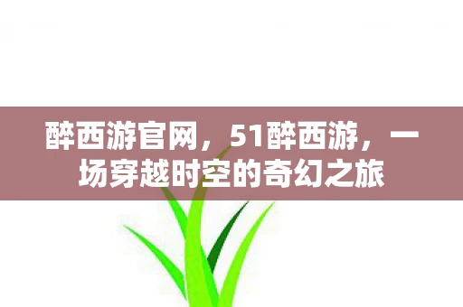 醉西游官网，51醉西游，一场穿越时空的奇幻之旅