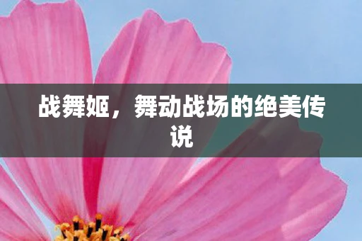 战舞姬，舞动战场的绝美传说