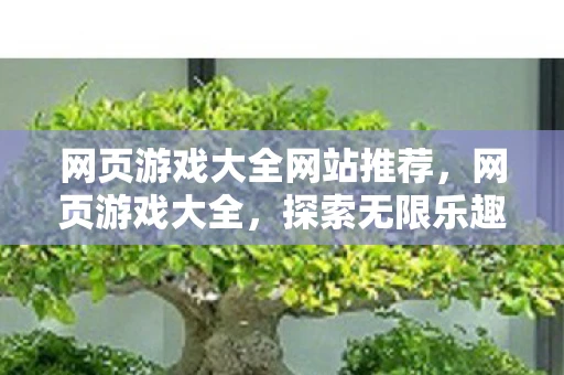 网页游戏大全网站推荐，网页游戏大全，探索无限乐趣的在线游戏世界