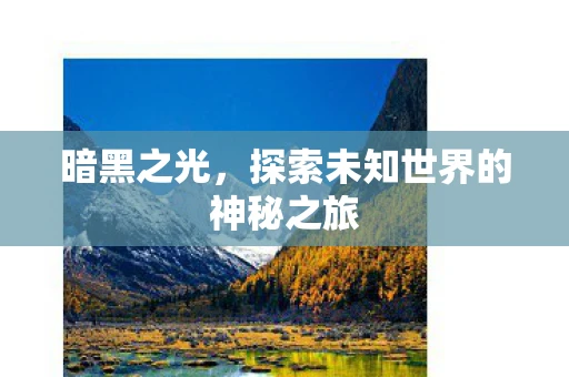 暗黑之光，探索未知世界的神秘之旅