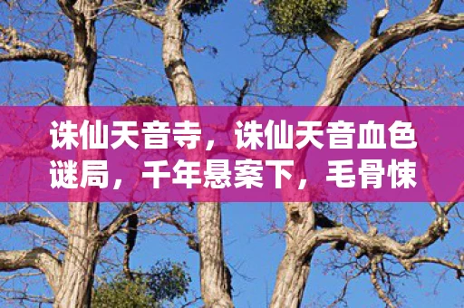 诛仙天音寺,诛仙天音血色谜局,千年悬案下,毛骨悚然的我竟是自掘坟墓者 诛仙天音寺,诛仙天音血色谜局,千年悬案下,毛骨悚然的我竟是自掘坟墓者