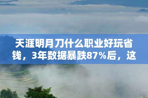 天涯明月刀什么职业好玩省钱,3年数据暴跌87%后,这个被99%玩家抛弃的职业,竟藏着月入10W+的暴利密码 天涯明月刀什么职业好玩省钱,3年数据暴跌87%后,这个被99%玩家抛弃的职业,竟藏着月入10W+的暴利密码