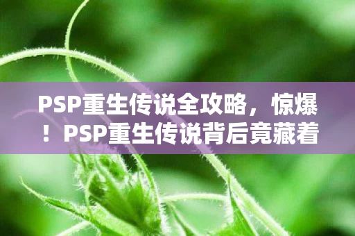 PSP重生传说全攻略,惊爆!PSP重生传说背后竟藏着3个颠覆认知的秘密设计! PSP重生传说全攻略,惊爆!PSP重生传说背后竟藏着3个颠覆认知的秘密设计!