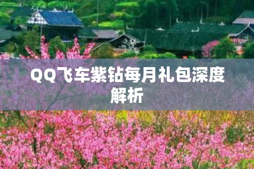 QQ飞车紫钻每月礼包深度解析图片
