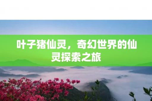 奇幻世界的仙灵探索之旅图片