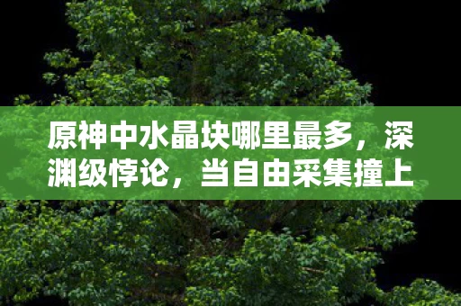 原神中水晶块哪里最多，深渊级悖论，当自由采集撞上命运矿脉，你的水晶块究竟属于谁？