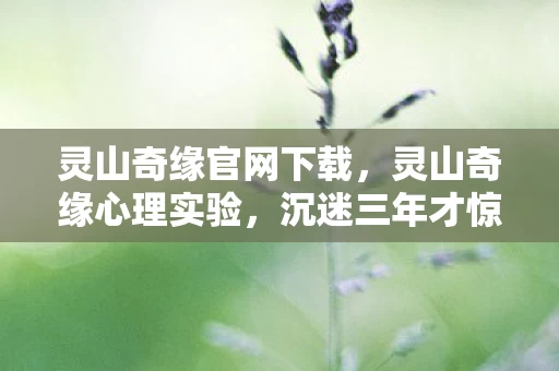 灵山奇缘官网下载，灵山奇缘心理实验，沉迷三年才惊觉，细思极恐的自我囚禁