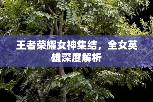 王者荣耀女神集结图片