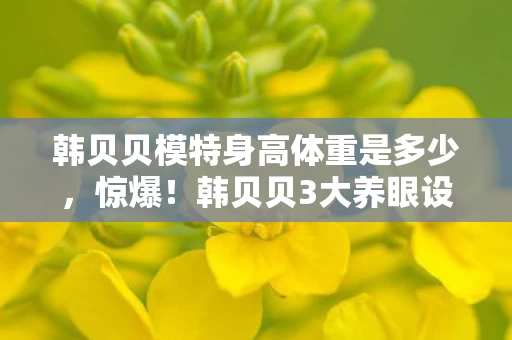 韩贝贝模特身高体重是多少，惊爆！韩贝贝3大养眼设计，竟藏着让玩家集体破防的秘密？