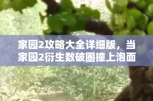 家园2攻略大全详细版，当家园2衍生数破圈撞上泡面碗，这波操作我直接封神！