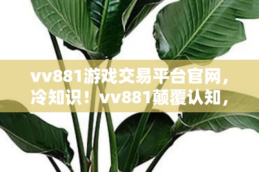 vv881游戏交易平台官网,冷知识!vv881颠覆认知,十年交易老手竟被这招整得目瞪口呆 vv881游戏交易平台官网,冷知识!vv881颠覆认知,十年交易老手竟被这招整得目瞪口呆