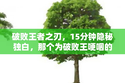 破败王者之刃,15分钟隐秘独白,那个为破败王哽咽的通宵,如今只剩登录界面在呼吸 破败王者之刃,15分钟隐秘独白,那个为破败王哽咽的通宵,如今只剩登录界面在呼吸