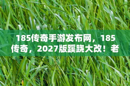 185传奇手游发布网,185传奇,2027版蹊跷大改!老玩家直呼这还是我青春吗? 185传奇手游发布网,185传奇,2027版蹊跷大改!老玩家直呼这还是我青春吗?