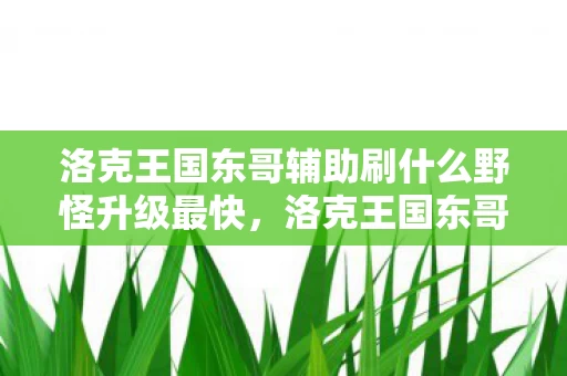 洛克王国东哥辅助刷什么野怪升级最快，洛克王国东哥，卖房充80万后，离婚协议藏的隐情让我吓一跳！