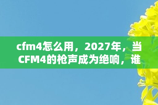 cfm4怎么用，2027年，当CFM4的枪声成为绝响，谁还记得那句别走鼻子一酸