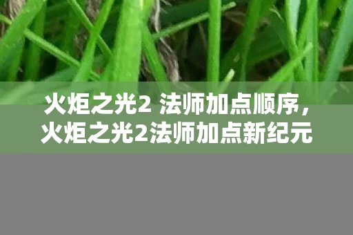 火炬之光2 法师加点顺序,火炬之光2法师加点新纪元,衍生数破圈,周边买到意想不到! 火炬之光2 法师加点顺序,火炬之光2法师加点新纪元,衍生数破圈,周边买到意想不到!