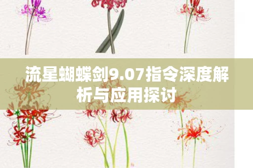 07指令深度解析与应用探讨图片