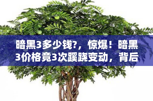 暗黑3多少钱?,惊爆!暗黑3价格竟3次蹊跷变动,背后真相让人后背发凉! 暗黑3多少钱?,惊爆!暗黑3价格竟3次蹊跷变动,背后真相让人后背发凉!