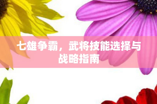 武将技能选择与战略指南图片