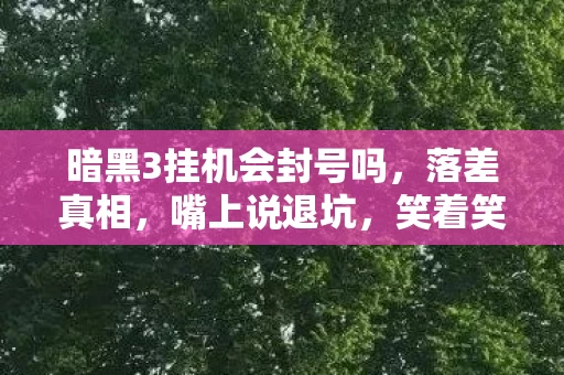 暗黑3挂机竟成最后倔强图片
