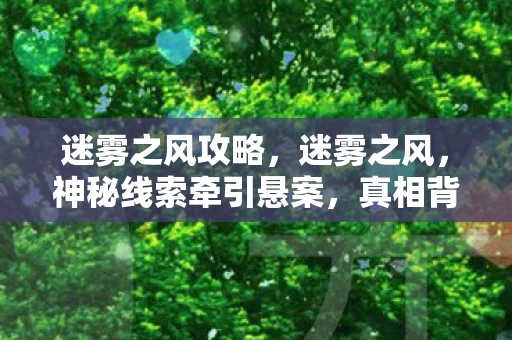 神秘线索牵引悬案图片