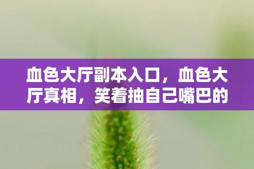 笑着抽自己嘴巴的落差图片