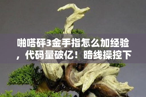 暗线操控下啪嗒砰3的头皮发麻数字暴动图片