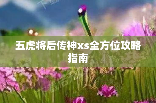 五虎将后传神xs全方位攻略指南图片