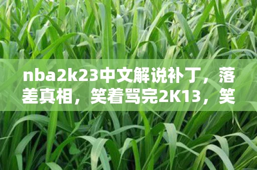 nba2k23中文解说补丁,落差真相,笑着骂完2K13,笑着笑着哭了——我终究还是离不开 nba2k23中文解说补丁,落差真相,笑着骂完2K13,笑着笑着哭了——我终究还是离不开