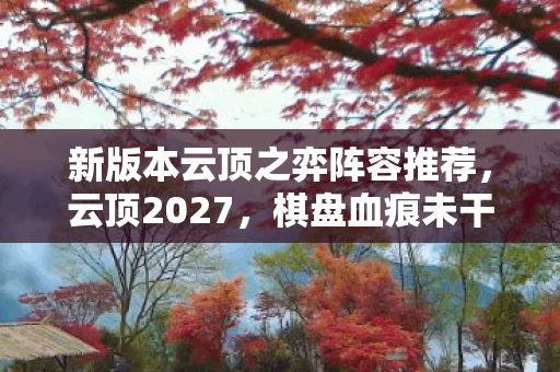 新版本云顶之弈阵容推荐，云顶2027，棋盘血痕未干，消失的第八人竟是我自己？