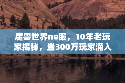 魔兽世界ne服,10年老玩家揭秘,当300万玩家涌入新世界,谁在深夜默默流泪? 魔兽世界ne服,10年老玩家揭秘,当300万玩家涌入新世界,谁在深夜默默流泪?