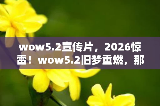 wow5.2宣传片，2026惊雷！wow5.2旧梦重燃，那些年谁替我扛的BOSS，鼻子一酸泪满衫