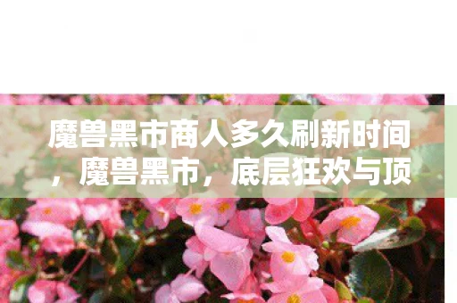 魔兽黑市商人多久刷新时间,魔兽黑市,底层狂欢与顶层囚笼的灵魂震颤悖论 魔兽黑市商人多久刷新时间,魔兽黑市,底层狂欢与顶层囚笼的灵魂震颤悖论