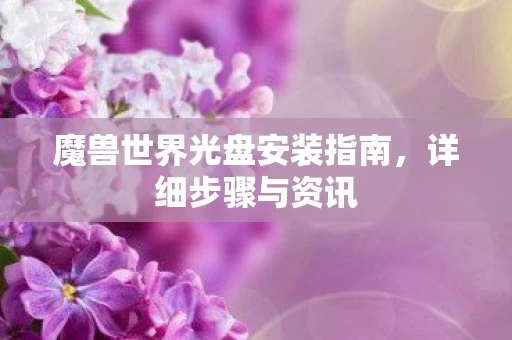 魔兽世界光盘安装指南图片