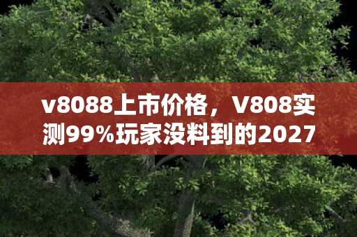 v8088上市价格,V808实测99%玩家没料到的2027年5大变革!错过这波心得血亏 v8088上市价格,V808实测99%玩家没料到的2027年5大变革!错过这波心得血亏