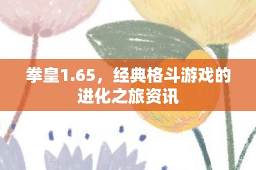 经典格斗游戏的进化之旅资讯图片